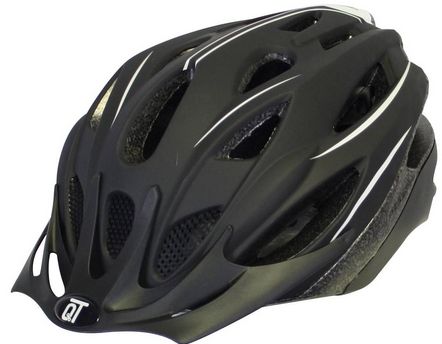 Casque Qt cycle tech fuse noir mat blanc l 58-61 cm 2810412