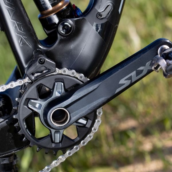 Shimano-crrankset 12 vitesses SLX FC-M7120-1 sans collier à 175 mm-noir