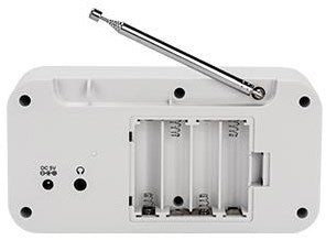 Denver radio dab+ 230v ou batterie + double fonction alarme blanc - 8140320