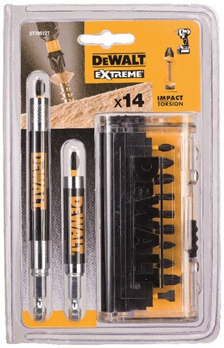 Imp Dewalt Accessories Jeu d'embouts de tournevis à torsion Act 14 pièces avec guide de vis - dt70512t-qz