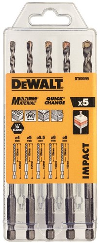 Imp Dewalt Accessories Ensemble de forets à maçonnerie 5 pièces - dt60099-qz