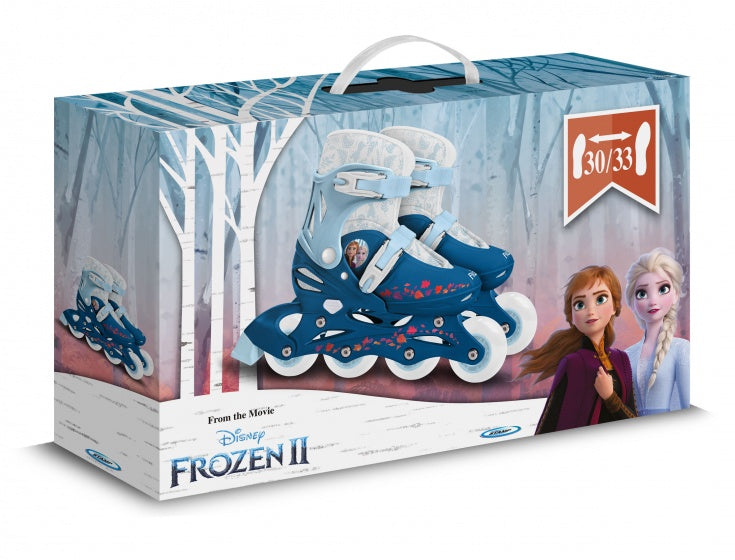 Frozen 2 patins en ligne hardboot blanc bleu taille 30-33