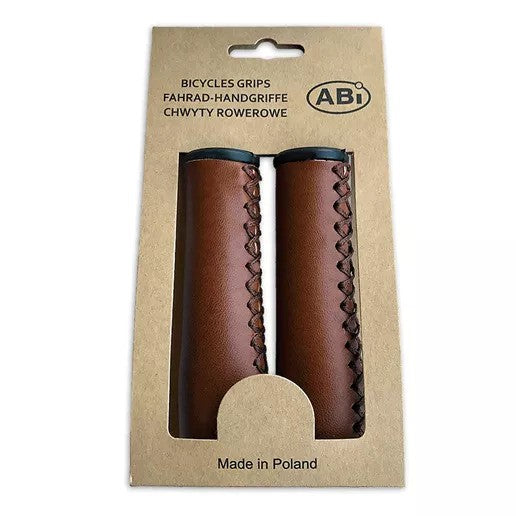 ABI Faux cuir Poignées de cartes suspendues 120mm Marron
