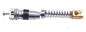 Insert de valve crocodile Buzaglo 25 mm. avec une plume d'argent