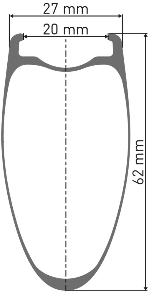 Roue avant Dt swiss arc 1400 dicut® wts carbone 62 disque cl
