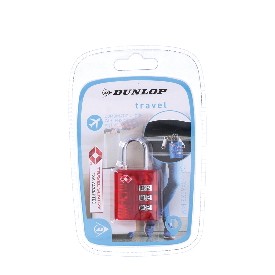 Serrure à combinaison Dunlop rouge