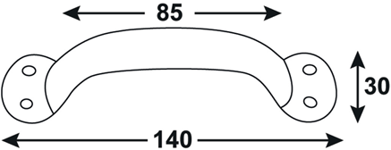 Poignée Connex 125x76x30mm vz - dy2000411