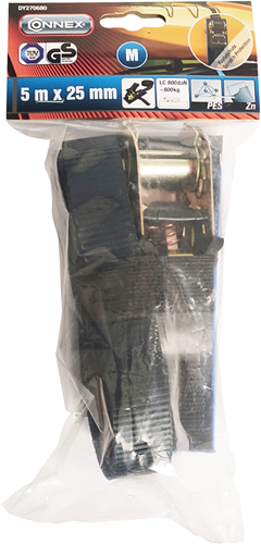 Sangle de tension Connex 5mx25mm pes avec coussinet de protection - dy270680