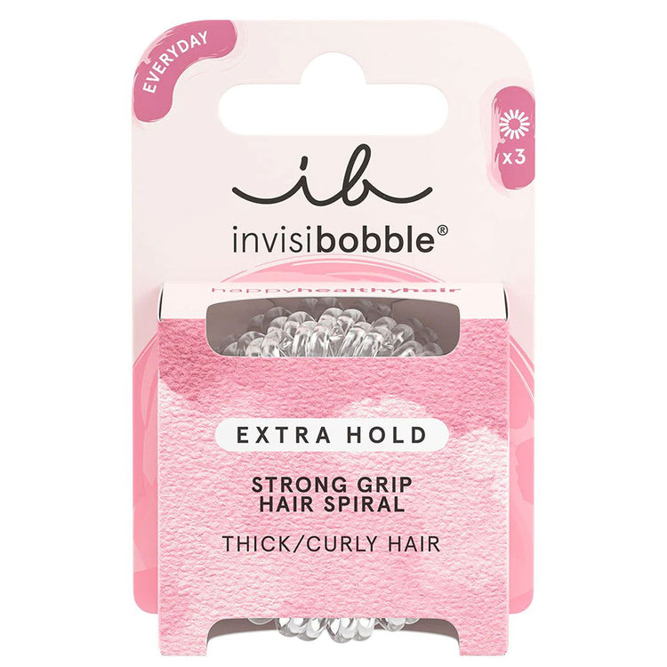 Invisibobble invisibobble supplémentaire hold cristal clair 3 pièces
