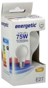 Energetic LED verre e27 8,5-75w 2700k filament mat - 2720730