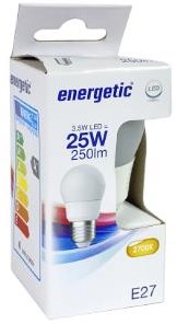 Balle LED énergétique E27 2,9-25W 2700K mate - 2710262