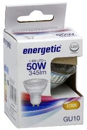 Spot LED Énergétique gu10 4,7-50w 2700k - 2730112