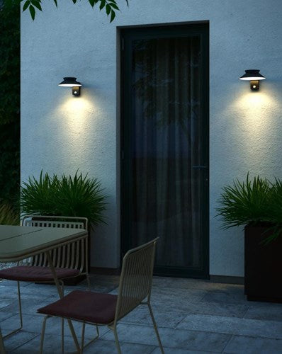 Applique solaire LED Enzo | justina 5w 3000k noir ip44 - 4802824