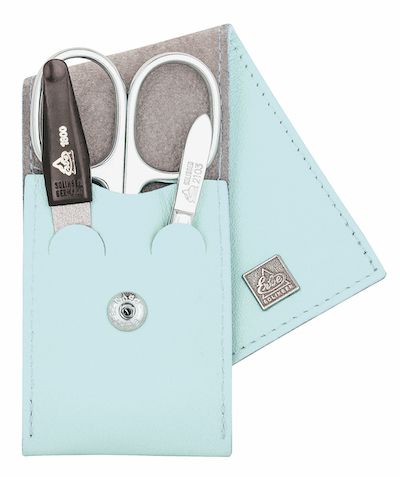 ERBE SOLINGEN ERBE SOLINGEN CAS DE MANICURE en 3 parties avec bouton SNAP CLOSE BLUE SOFT (ERBE9670)