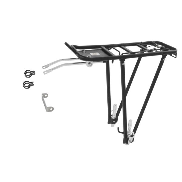 M-wave bagage rack universel, aluminium noir 26 28 pouces (paquet suspendu)