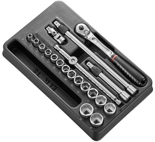 Facom module 3 prises 8" 6 faces - cliquet avec verrouillage - mod.jl171-36