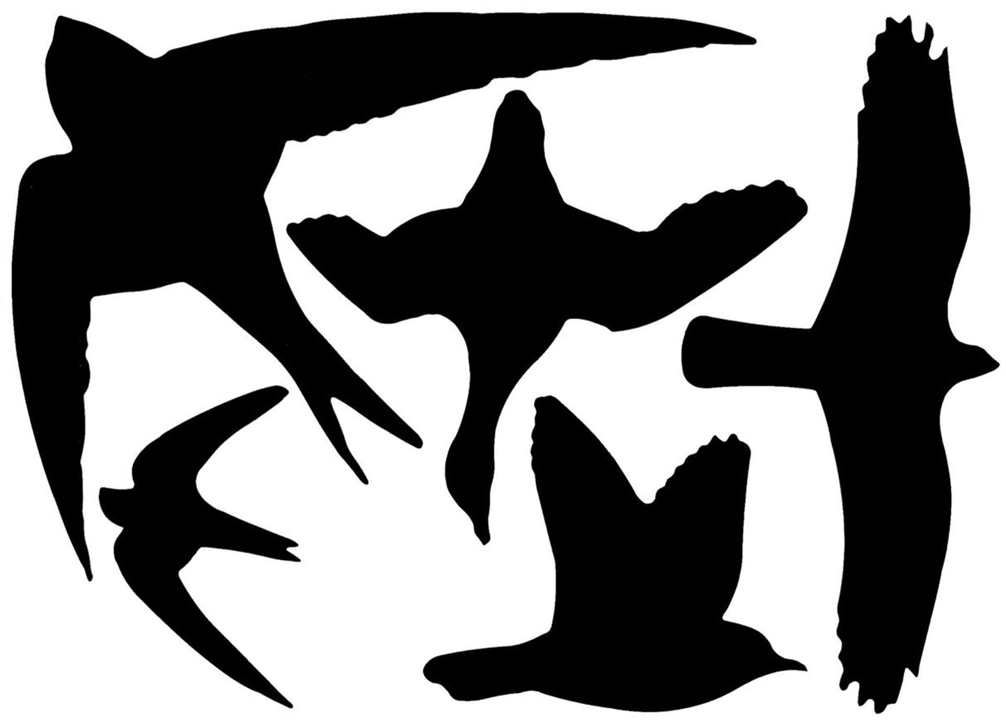 Esschert autocollants de fenêtre design oiseaux
