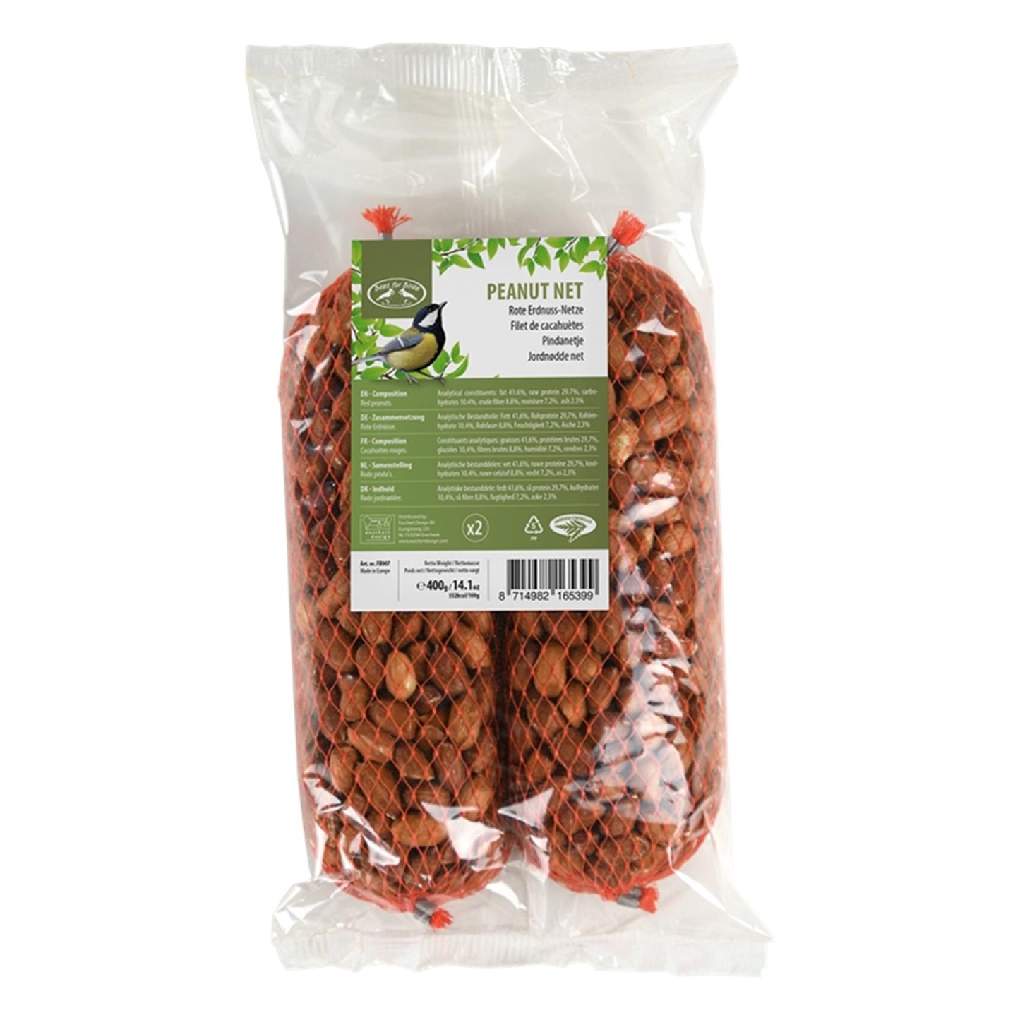 Esschert design meilleur pour les oiseaux cacahuètes 2x 200gr