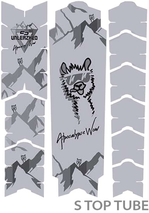 Film protecteur de cadre anti-rayures Unleazhed - alpocalypse rose alpine Samerberg noir mat