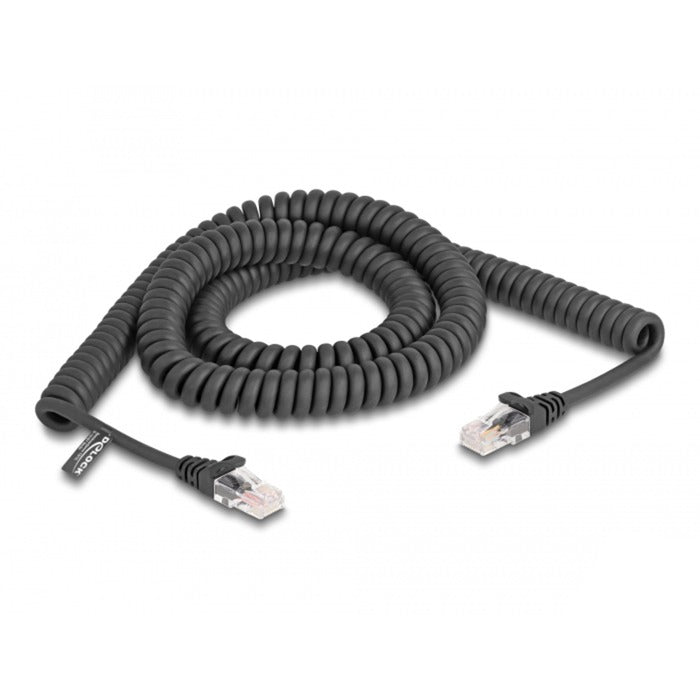 Dellock RJ-45 Câble spirale mâle à mâle chat.5e