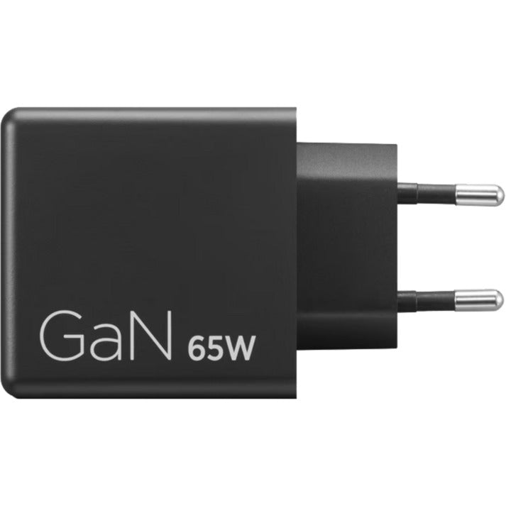 Lenovo double USB-C (65 W) gan (noir, 2x USB-C, alimentation)