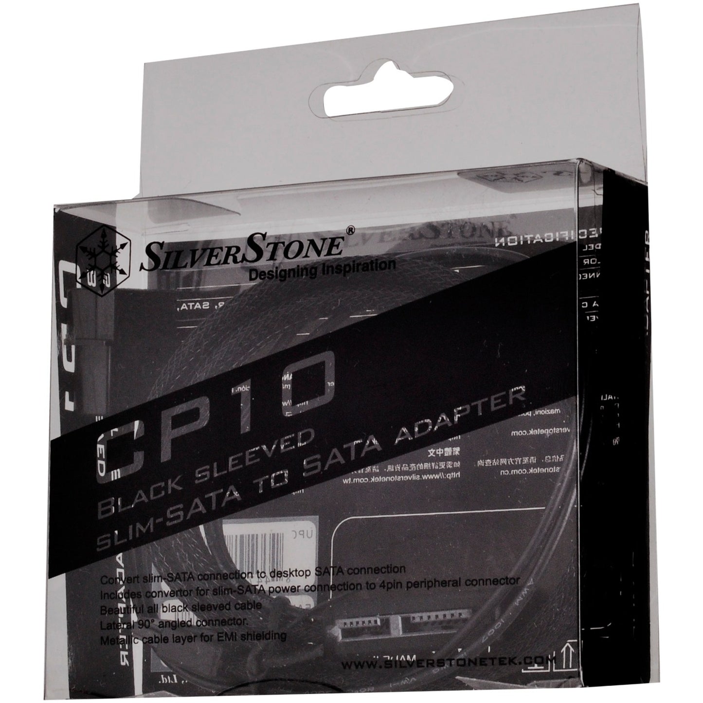 Silverstone Slim SATA 2-en-1 Câble de données + Adaptateur d'alimentation