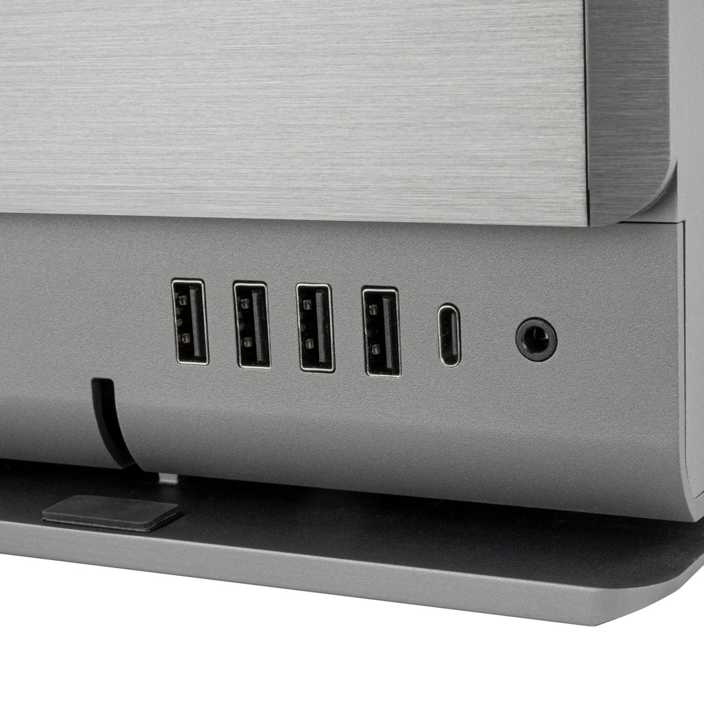 Boîtier Silverstone Crown 04 HTPC (gris foncé | 4x USB-A | 1x USB-C)
