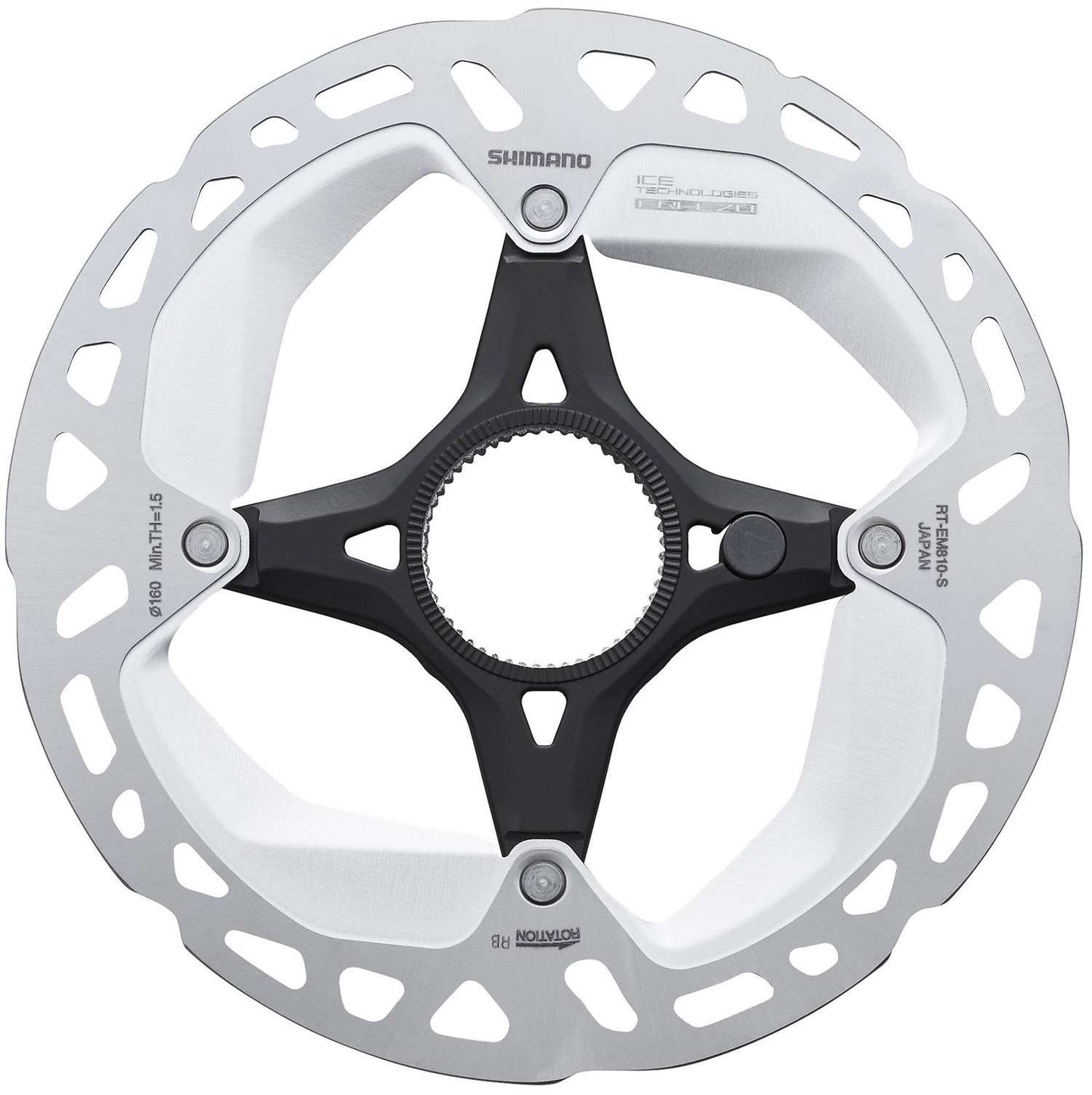 Shimano steps rt-em810 rotor à disque à verrouillage central pour vélo électrique