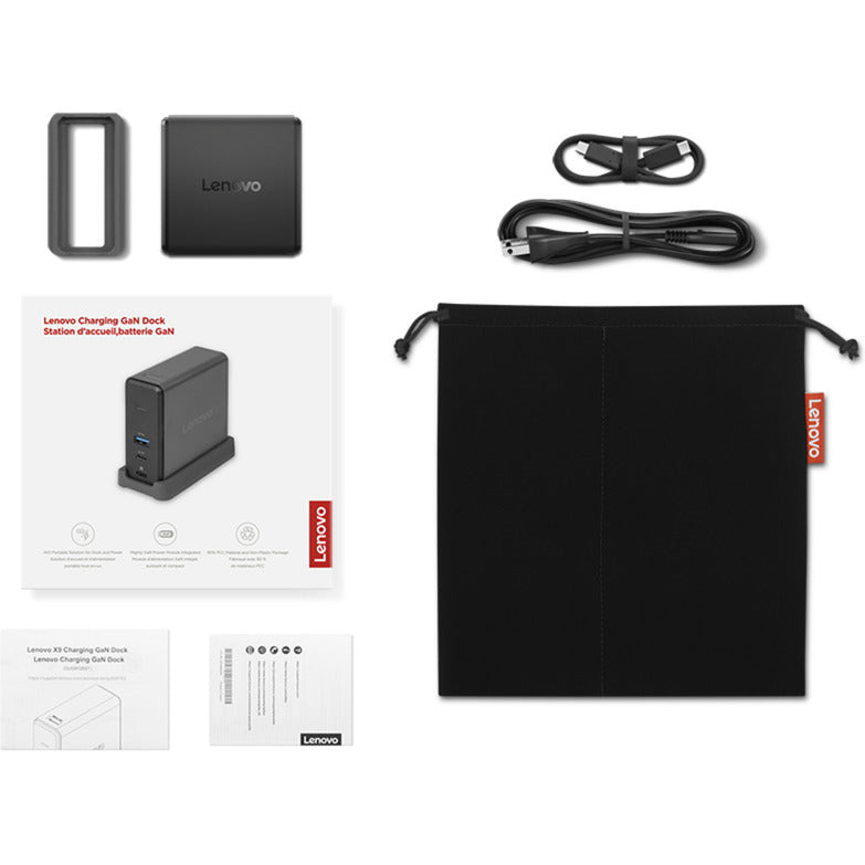 Station d'accueil Lenovo Charging Gan Dock (noir)