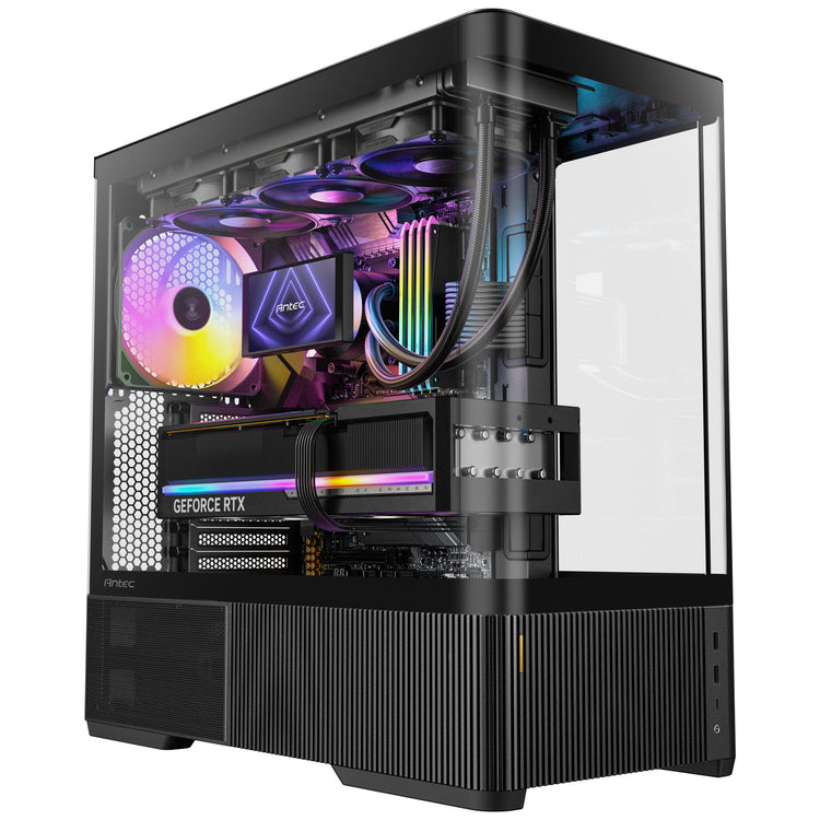 Boîtier tour midi Antec C6 Curve ARGB (noir | 2x USB-A | 1x USB-C | verre trempé)