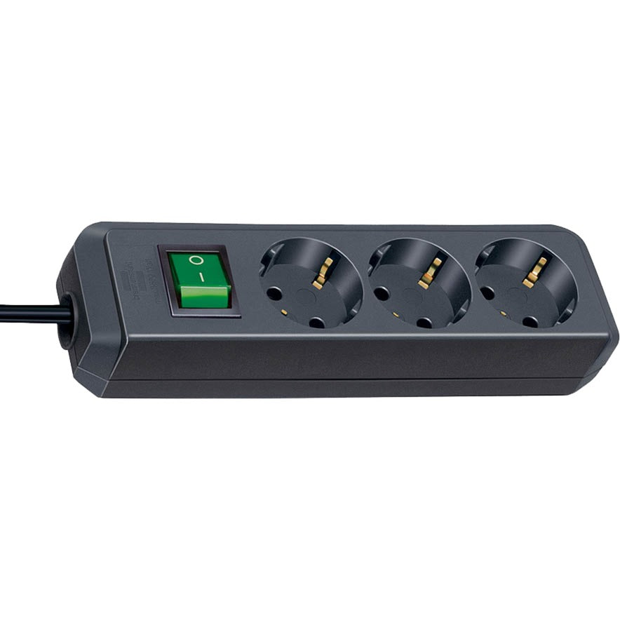 Brennenstuhl Eco-line avec commutateur 3 fois, 5 m