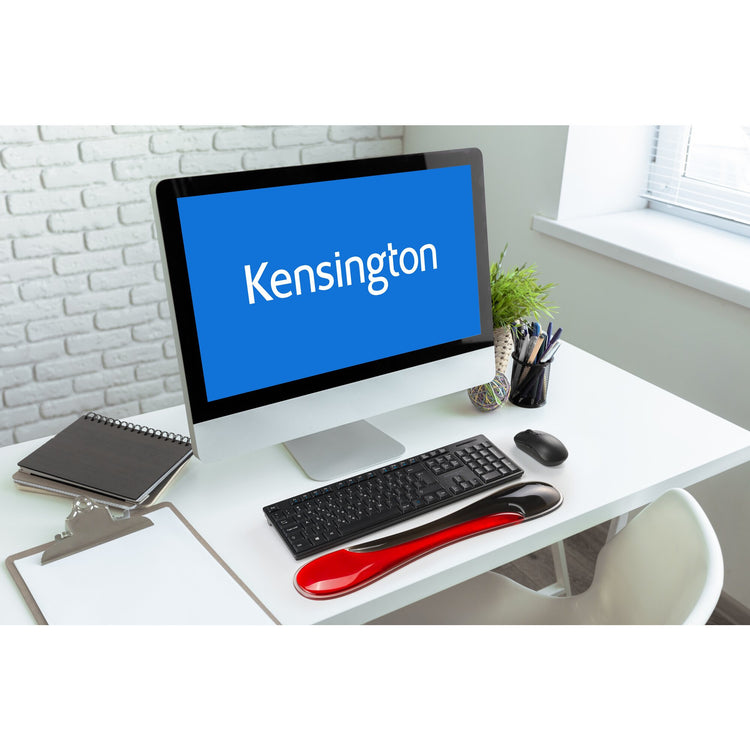 Repose-poignet pour clavier Kensington slim duo gel (rouge noir)