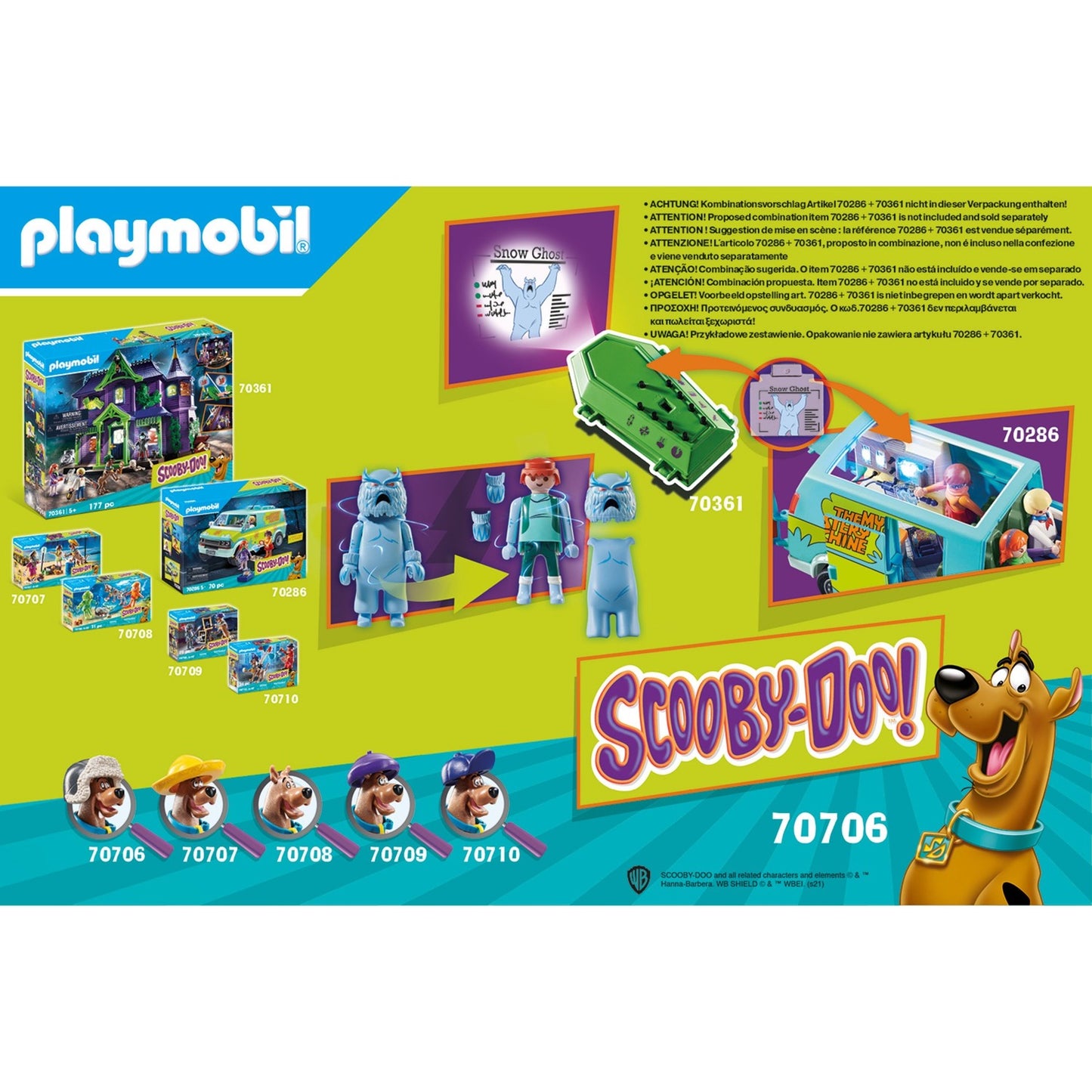 Playmobil Scooby-Doo! Aventure avec Snow Ghost