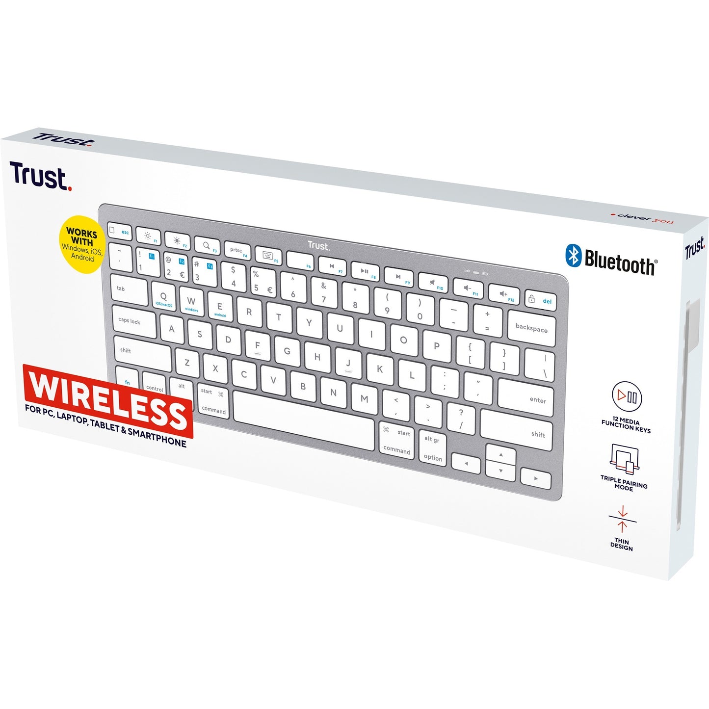 Faites confiance au clavier Bluetooth sans fil