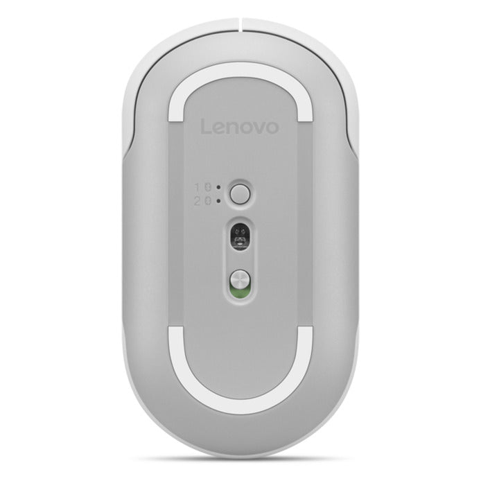 Souris Bluetooth silencieuse Lenovo 350 (gris clair, 2 400 DPI, Bluetooth® 5.3)
