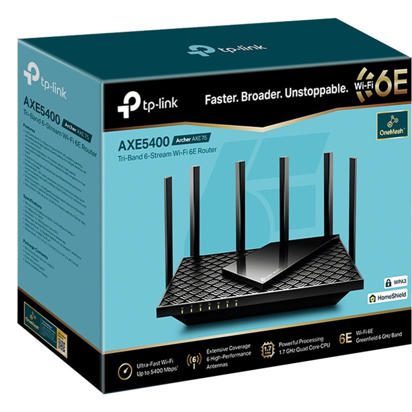 TP-Link Archer AXE75 AXE5400 tri-bande gigabit wifi 6E-rout