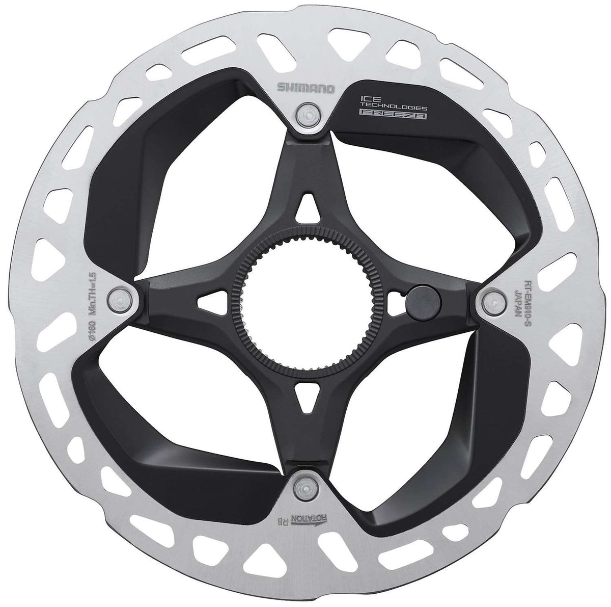 Shimano steps rt-em910 rotor à disque à verrouillage central pour vélo électrique