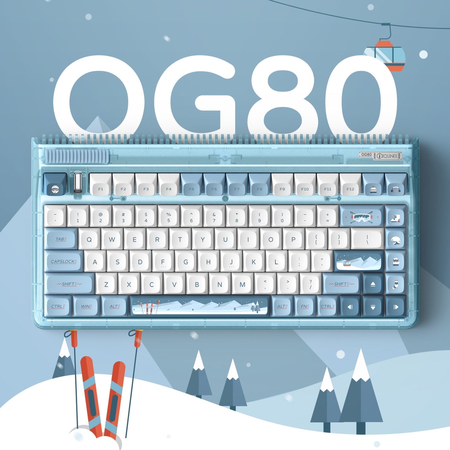 IQUnix OG80 Wintertide Wireless Clavier mécanique