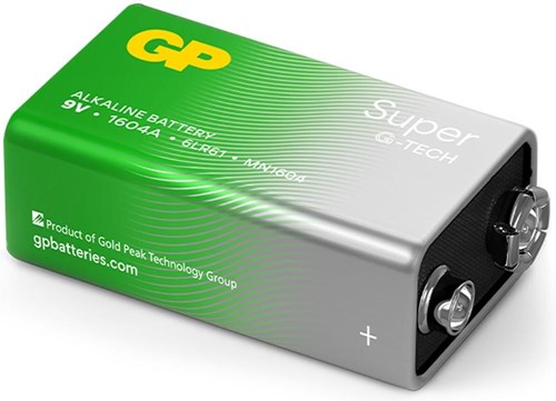 GP super alcalin 9 volts 6lr61 1604a 3012425