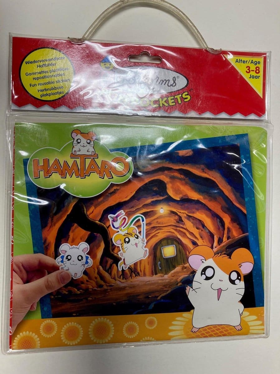 Autocollants de fenêtre Hamtaro réutilisables