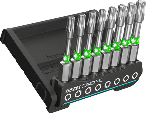 Hazet support intelligent avec 8 embouts longs 2304sh-13 1 profil Torx® interne solide hexagonal de 4 pouces (6,3 mm) 8 pièces t10 – t40