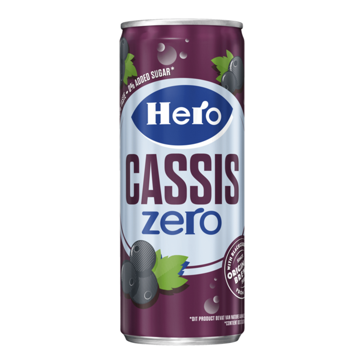 Hero petite canette cassis zéro (24x 250ml)