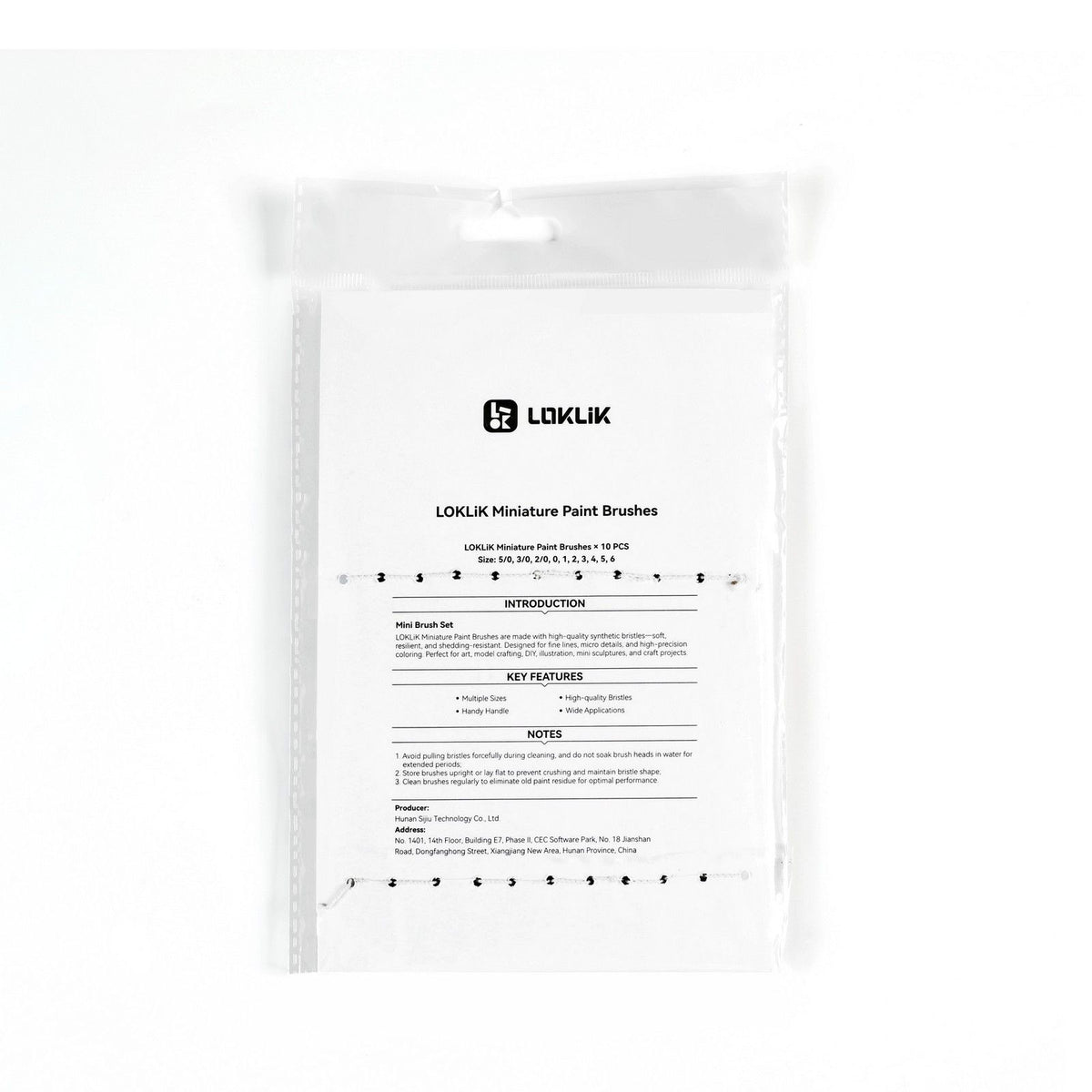 Loklik • pinceaux miniatures 10pcs