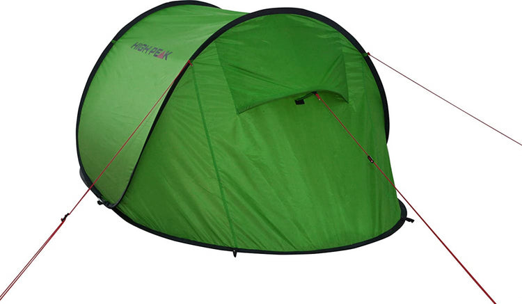 Vision de tente pop-up à haut pic 2 personnes 235 x 140 x 100 cm vert