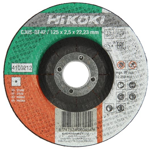 Hikoki accessoires disque à tronçonner pour pierre 230x3,0 plat 4100219