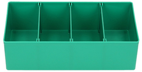 Boîte de rangement d'accessoires Hikoki vert | avec 3 séparateurs | 402542 402542