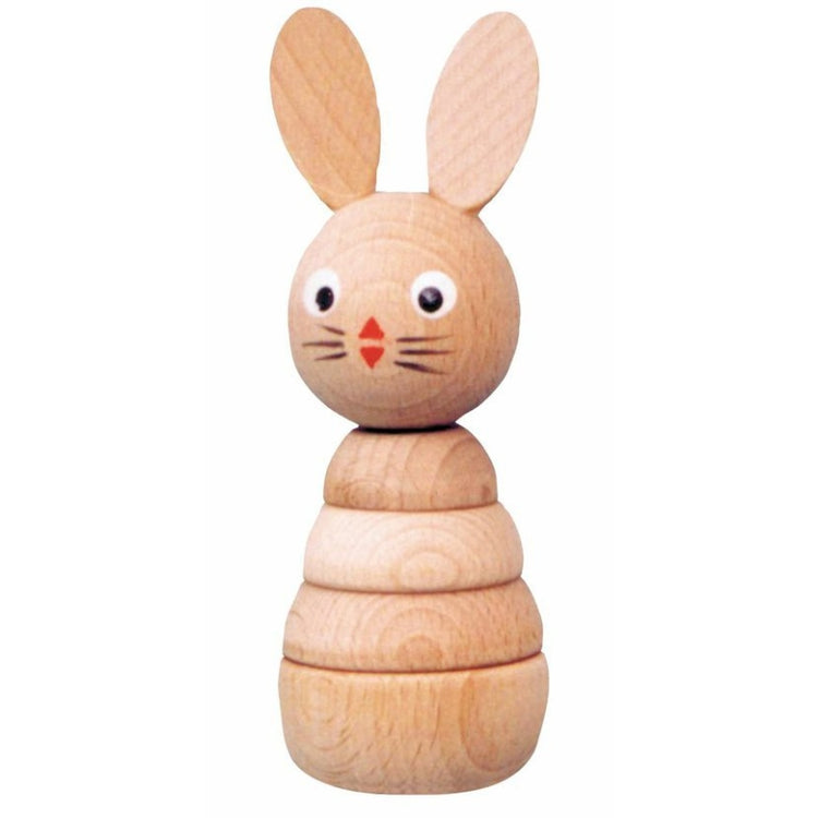 Anneau à empiler en bois Miva lapin (naturel)