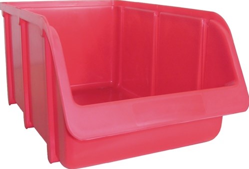 Poubelle d'entrepôt Hunersdorff | l332 290xl207xh155mm | pp rouge | empilable | 12 pièces - 674100 674100