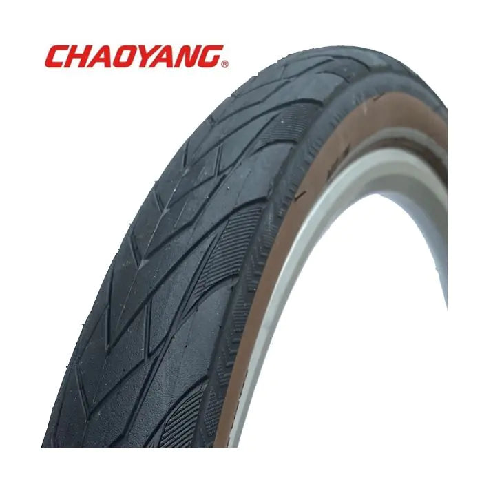 Chaoyang 28x1 5 8x1 3 8 (37-622) fil réflexe crécerelle noir-marron avec anti-crevaison 5 mm w211187