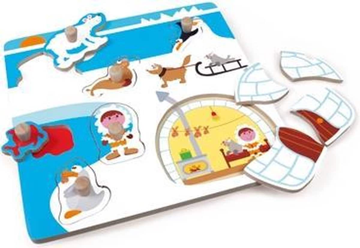 Scratch Wooden Puzzle avec Iglo